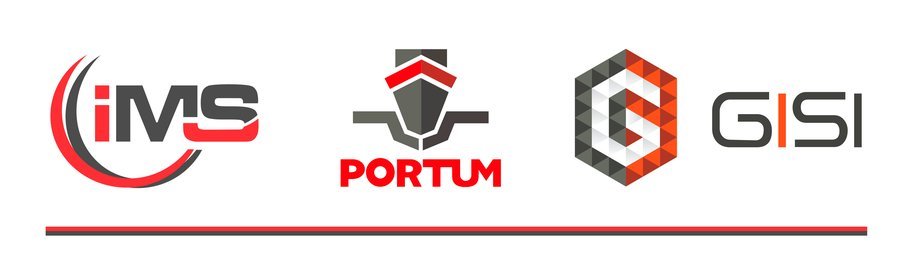 Logos de IMS, Portum y GISI